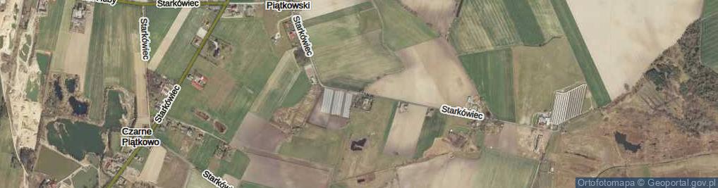 Zdjęcie satelitarne Starkówiec Piątkowski ul.